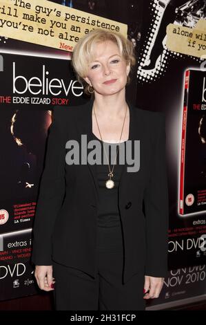 Sarah Townsend (Filmaker) arrives at the DVD release of 'Believe - The Eddie Izzard Story' at Cineworld Haymarket, London, 18th November 2010. Stock Photo