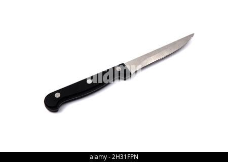 a small knife with prongs, isolated on a white background. Stock Photo