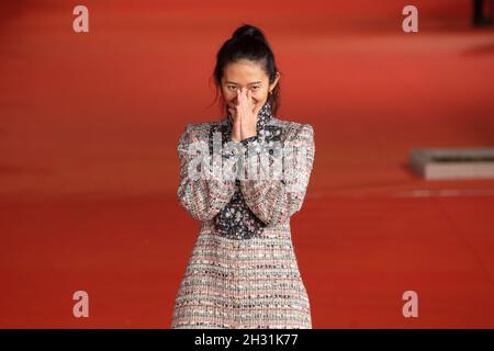 Rome, Italy. 24th Oct, 2021. Chloé Zhao attends red carpet of film Eternals' during 16th Rome Film Fest 2021 on October 24, 2021 (Photo by Matteo Nardone/Pacific Press) Credit: Pacific Press Media Production Corp./Alamy Live News Stock Photo