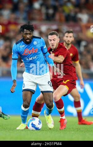 Roma S French Midfielder Jordan Veretout Looks During The Serie A Football Match Between Benevento And As Roma At The Ciro Vigorito Stadium Benevento Italy On 21 February 21 Stock Photo Alamy