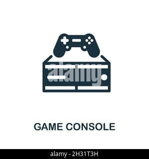 Game Console icon. Monochrome sign from home rest collection. Creative Game Console icon illustration for web design, infographics and more Stock Vector