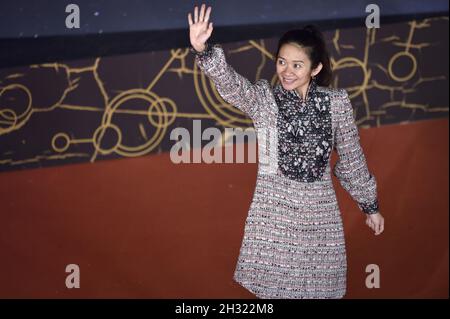 Rome, Italy. 24th Oct, 2021. Chloe Zhao attends the red carpet of the movie 'Eternals' during the 16th Rome Film Fest 2021 on Sunday, October 24, 2021 in Rome, Italy. Photo by Rocco Spaziani/UPI Credit: UPI/Alamy Live News Stock Photo