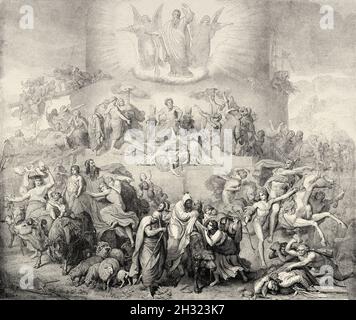 Tower of Babel, fall of Babylon with the Babylonian confusion of