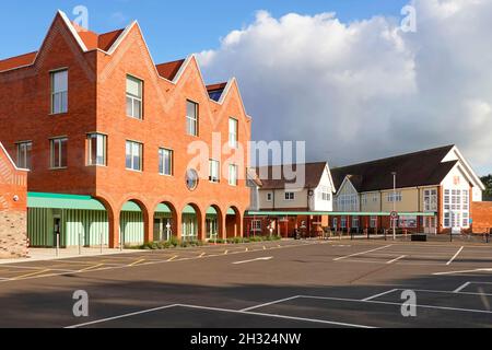 New 2020 Prep school red brick building part of upgrade project includes adjacent general improvements to famous independent Brentwood School Essex UK Stock Photo