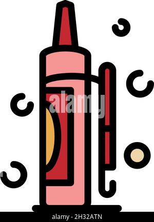 Polyurethane foam icon. Outline polyurethane foam vector icon color flat isolated Stock Vector