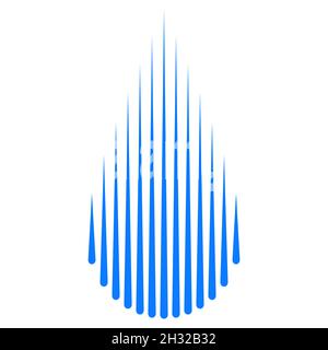Water drop pattern of vertical dripping stripes of droplets stock illustration Stock Vector