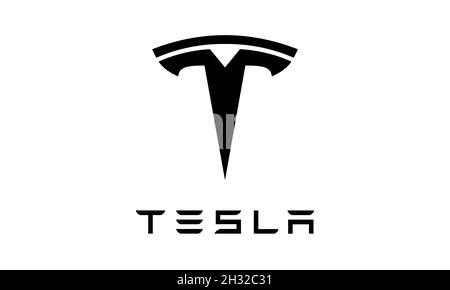 Tesla Sign Vector Tesla logo. Vector illustration Stock Vector Image & Art - Alamy
