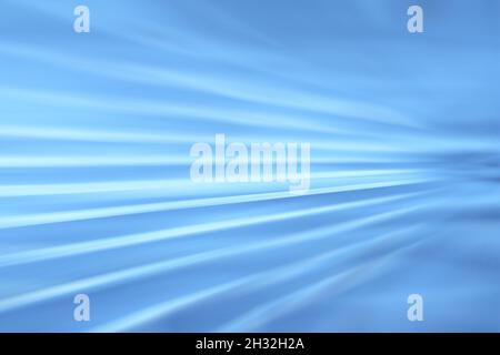 Blue abstract motion blurred futuristic background. Stock Photo