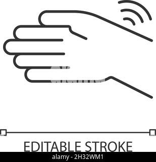 Wrists rheumatism linear icon Stock Vector