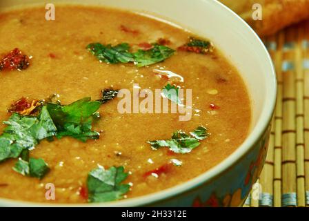 Vellutata di zucca - Italian Winter Squash Soup Stock Photo