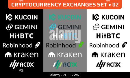 Set 02 of isolated cryptocurrency symbols, digital coins icons in ...