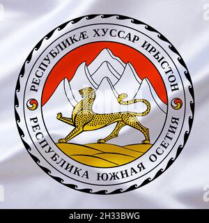 Das Wappen von Georgien, Staat zwischen Europa und Asien Stock Photo ...