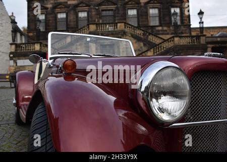 Classic NG TC vintage car red Stock Photo - Alamy
