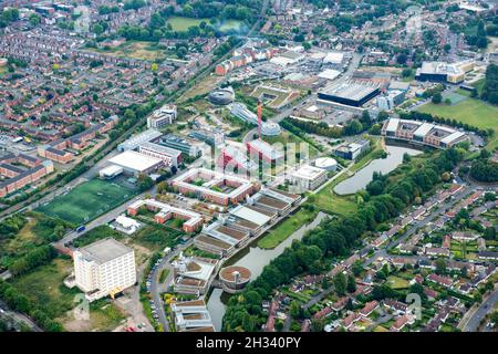 Aerial image of the Nottingham University Jubilee Campus, Nottinghamshire England UK Stock Photo