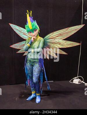 London, UK. 24th, Oct 2021.  The annual London MCM Comic-Con is back at the Excel Centre after a two-year absence. Credit: Enrique Guadiz / Alamy Live