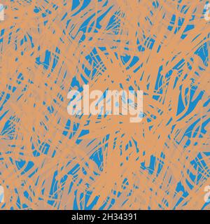 Multicolor splatter textured criss-cross pattern Vector Image