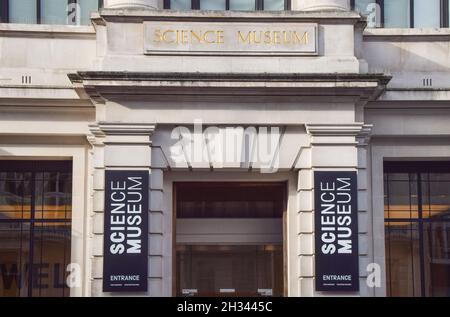 Science Museum exterior, South Kensington. London, UK 24 October 2021.