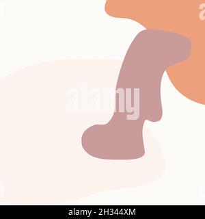 An abstract background image with rounded shapes in muted colors. Stock Vector