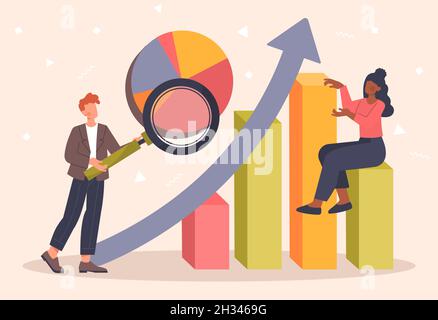 Benchmarking, analytics concept Stock Vector