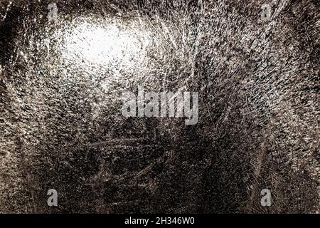 Transparent ice surface texture and pattern. Frosty background. Icing and refrigeration effect. Cool and winter backdrop. Stock Photo