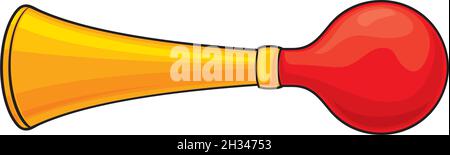Vector illustration of bicycle air horn Stock Vector
