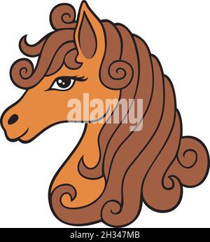 cute horse head clip art