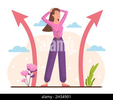 Making decision concept Stock Vector