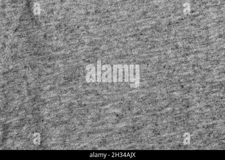 Crumpled gray fabric texture with natural pattern. Abstract background Stock Photo