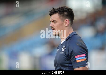 Featherstone, England - 24 October 2021 -  Will Oakes of Scotland during the Rugby League  International  Jamaica vs Scotland at Millenium Stadium, Featherstone, UK  Dean Williams Stock Photo