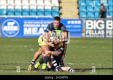 Featherstone, England - 24 October 2021 -  during the Rugby League  International  Jamaica vs Scotland at Millenium Stadium, Featherstone, UK  Dean Williams Stock Photo