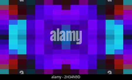 Colored mosaic background, computer generated. Surface of multi-colored blocks. 3d rendering of dynamic geometric style Stock Photo