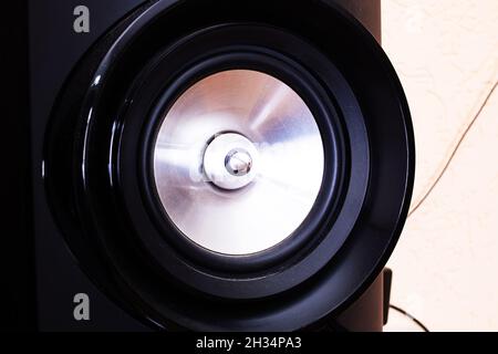 Big dynamics of the black column closeup Stock Photo