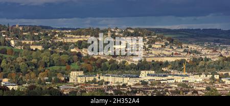 Bath skyline in the autumn Stock Photo