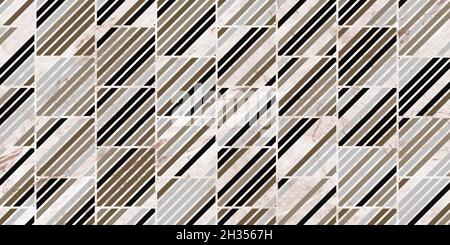 Geometric pattern with stripes lines grunge background. Elegant of gray and marble texture modern design Stock Vector