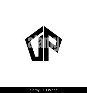 PD Monogram logo letter with polygonal geometric shape style design ...