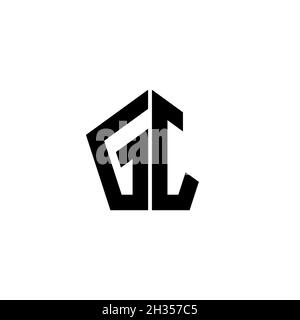 GJ Monogram logo letter with polygonal geometric shape style design isolated on white background. Star polygonal, shield star geometric. Stock Vector