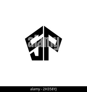 SP Monogram logo letter with polygonal geometric shape style design isolated on white background. Star polygonal, shield star geometric. Stock Vector