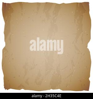 Vector vintage background with torn edges. Texture of old paper. Stock Vector