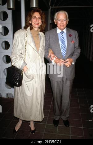 Douglas Fairbanks Jr. nd wife Vera Shelton Circa 1990 Credit: Ralph Dominguez/MediaPunch Stock Photo