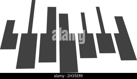 Piano icon vector ilustration template Stock Vector