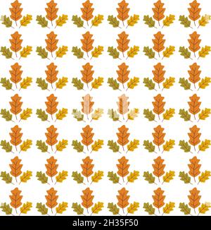 Autumn leaf seamless background wallpeper vector illustration Stock Vector