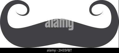 Mustache icon vector ilustration template Stock Vector