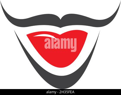 Clown character ilustration in flat design vector Stock Vector