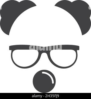 Clown character ilustration in flat design vector Stock Vector