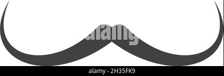 Mustache icon vector ilustration template Stock Vector