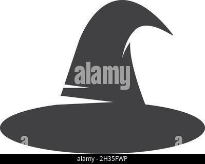 Wizard cap carachter logo vector template Stock Vector