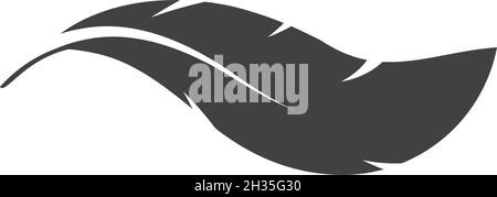 Feather ilustration  logo vector template Stock Vector