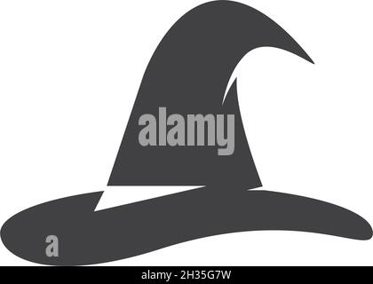 Wizard cap carachter logo vector template Stock Vector