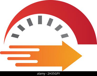 Faster Logo Template vector icon illustration design Stock Vector