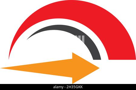Faster Logo Template vector icon illustration design Stock Vector